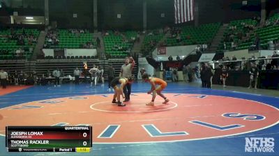 138 lbs Quarterfinal - JOESPH LOMAX, Alexandria HS vs Thomas Rackler, Scottsboro