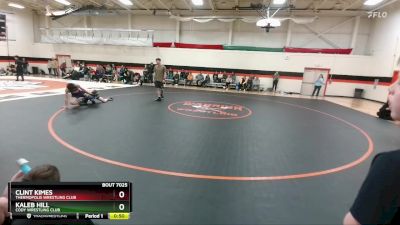 110-115 lbs Cons. Semi - Kaleb Hill, Cody Wrestling Club vs Clint Kimes, Thermopolis Wrestling Club