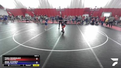 80 lbs Semifinal - Tora Rodriguez, Red Hot Wresting vs Bree Schmidt, Aviators Wrestling