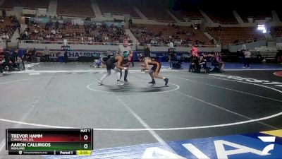 D1-132 lbs Quarterfinal - Aaron Callirgos, Highland vs Trevor Hamm, Corona Del Sol