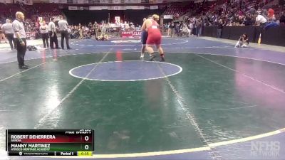 5A 285 lbs Cons. Round 2 - Manny Martinez, Atrisco Heritage Academy vs Robert DeHerrera, Sandia