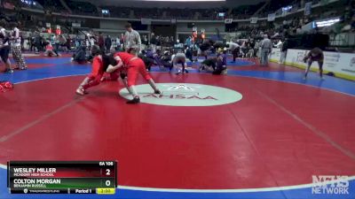 6A 106 lbs Champ. Round 1 - Wesley Miller, McAdory High School vs Colton Morgan, Benjamin Russell