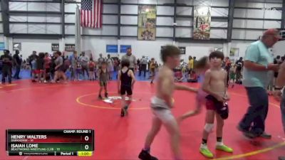 50 lbs Champ. Round 1 - Isaiah Lome, BeastWorks Wrestling Club vs Henry Walters, Darkhorse