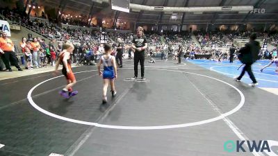 46 lbs Consi Of 16 #1 - Knox Perkins, Tahlequah Wrestling Club vs Colt Toppings, Smith Wrestling Academy