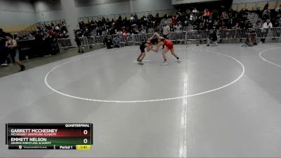 138 lbs Quarterfinal - Garrett McChesney, McChesney Grappling Academy vs Emmett Nelson, Askren Wrestling Academy