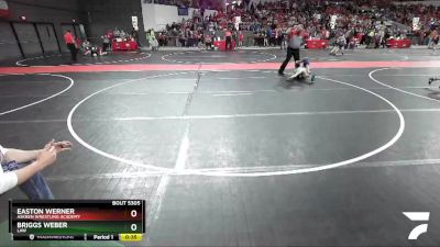 51 lbs Quarterfinal - Easton Werner, Askren Wrestling Academy vs Briggs Weber, LAW