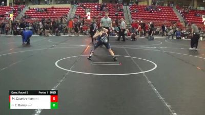 100 lbs Cons. Round 5 - Ethan Bailey, Norton Wrestling Club vs Maxwell Countryman, Bronco Wresting Club