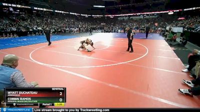 D1-145 lbs Semifinal - Corbin Ramos, Kenosha Bradford/Reuther vs Wyatt Duchateau, Arrowhead