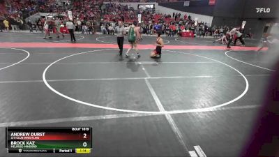 240 lbs Quarterfinal - Andrew Durst, JJ`s Club Wrestling vs Brock Kaz, Melrose-Mindoro