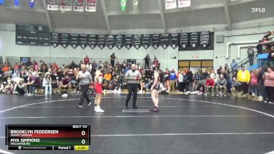 JV-4 lbs Round 2 - Brooklyn Feddersen, Mount Vernon vs Mya Simmons, Williamsburg