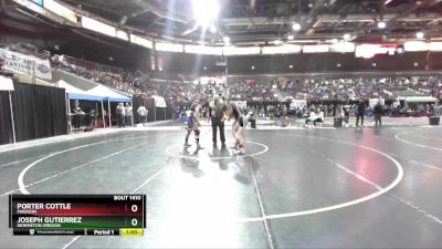 195 lbs Cons. Round 4 - Porter Cottle, Madison vs Joseph Gutierrez, Hermiston Oregon