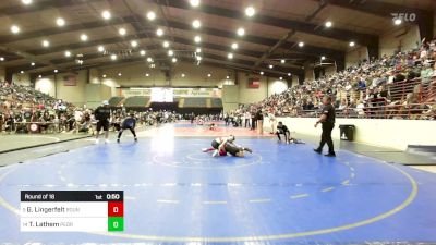 80 lbs Round Of 16 - Gavin Lingerfelt, Roundtree Wrestling Academy vs Trevin Lathem, Pedraza Wrestling