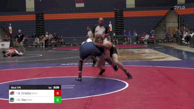 285 lbs Quarterfinal - Dorian Crosby, Bucknell vs Cory Day, Binghamton