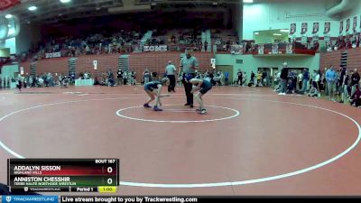 87 lbs Semifinal - Anniston Chesshir, Terre Haute Northside Wrestlin vs Addalyn Sisson, Highland Hills