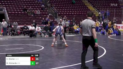 172 lbs Round Of 16 - Owen Shetler, Cathedral Preparatory Sch vs Mason Richards, Spring Ford