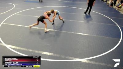 106 lbs Round 3 - Gage Bjerga, Minnesota vs Kayden Eller, Flat Earth Wrestling Club