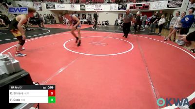 130 lbs Rr Rnd 3 - Oakley Shreve, Heat vs Parker Goss, Vinita Kids Wrestling