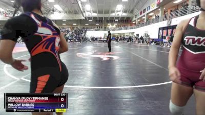 130 lbs Champ. Round 2 - Willow Barnes, Missouri Valley College vs Chanya (Ploy) Tipmanee, Texas Womens University