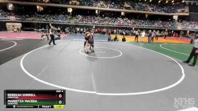 5A 185 lbs Semifinal - Rebekah Sorrell, Princeton vs Mareetza Maceda, Hereford