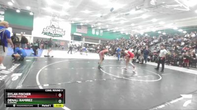 131 lbs Cons. Round 3 - Dylan Fischer, Harvard Westlake vs Denali Ramirez, Elsinore