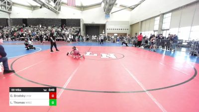 68-M lbs Consi Of 16 #2 - Gabriel Brodsky, VHW vs Logan Thomas, Wrecking Crew Wrestling Academy