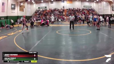 113 lbs Cons. Semi - Jimmy Romero, Cypress vs Micah Mailo, Grand Terrace