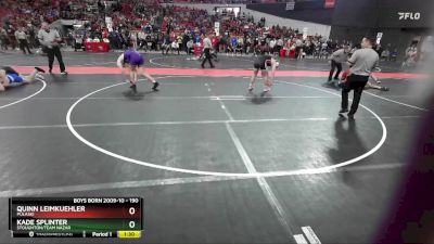 190 lbs Semifinal - Quinn Leimkuehler, Pulaski vs Kade Splinter, Stoughton/Team Nazar