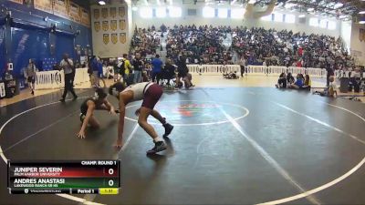 120 lbs Champ. Round 1 - Andres Anastasi, Lakewood Ranch Sr Hs vs Juniper Severin, Palm Harbor University