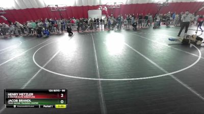 86 lbs Cons. Semi - Henry Metzler, X-Factor Elite Wrestling vs Jacob Brandl, Team Nazar Training Center