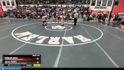 152 lbs Champ. Round 3 - Parker Sena, Arlington Heights (HERSEY) vs Geno Papes, New Lenox (PROVIDENCE CATHOLIC)