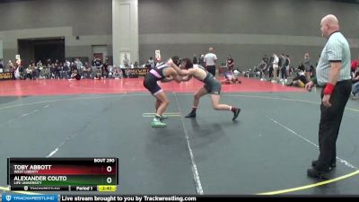 157 lbs Semifinal - Toby Abbott, West Liberty vs Alexander Couto, Life University