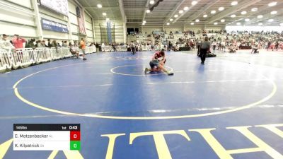 145 lbs Consi Of 32 #2 - Cole Motzenbecker, AL vs Kevin Kilpatrick, GA