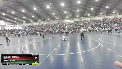 87 lbs Semifinal - Reed Crane, Jr. Wildcat Wrestling Association (Richfield, UT) vs Hudson Tatton, JWC