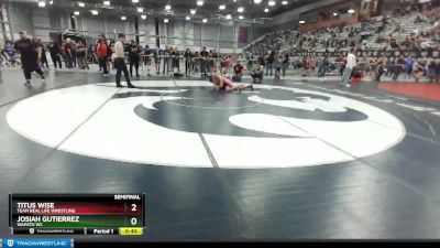 125 lbs Semifinal - Titus Wise, Team Real Life Wrestling vs Josiah Gutierrez, Wapato WC