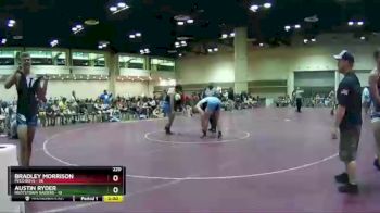 220 lbs Round 2 (8 Team) - Austin Ryder, Rootstown Raiders vs Bradley Morrison, PECO Boys