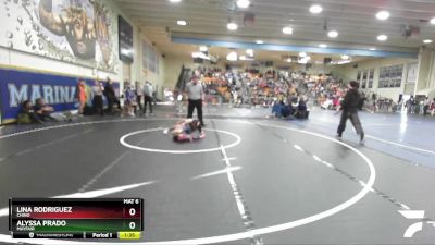 100 lbs Quarterfinal - Lina Rodriguez, Chino vs Alyssa Prado, Mayfair