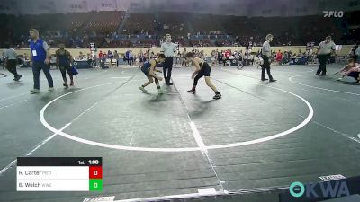 92 lbs Final - Ryder Carter, Piedmont vs Benton Welch, Woodland Wrestling Club