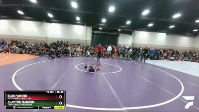 48-49 lbs Round 1 - Clayton Barber, Texas Select Wrestling vs Elan Winski, Scots Wrestling Club