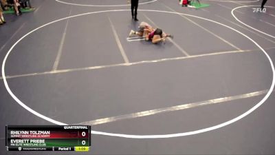 78 lbs Quarterfinal - Rhilynn Tolzman, Summit Wrestling Academy vs Everett Priebe, MN Elite Wrestling Club