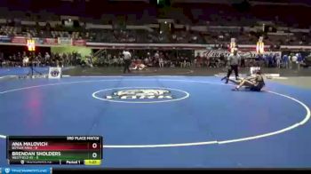 106 lbs Sat 8 Co - Brendan Sholders, Westfield HS vs Ana Malovich, Butler Area