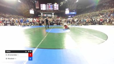 160 lbs Cons 32 #1 - Efren Arizmendez, Texas vs Brent Nicolosi, Massachusetts