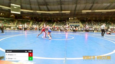 84 lbs Quarterfinal - Farynn Rhees, Greater Heights Wrestling vs Celes Oliver, Threestyle