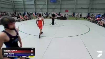 113 lbs 2nd Wrestleback (16 Team) - Adrian Fierros, Team Texas B vs Trey Denny, Team Alabama