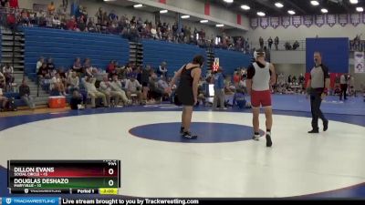 220 lbs Round 3 (4 Team) - Dillon Evans, Social Circle vs Douglas Deshazo, Maryville