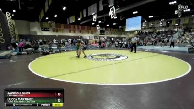 82 lbs Round 3 - Jackson Giles, Carlsbad Legacy vs Lucca Martinez, Total Kaos Wrestling Club