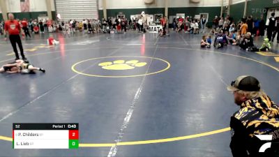 52 lbs Cons. Round 3 - Phillip Childers, Bridgeport vs Liam Lieb, Bryan Youth Wrestling