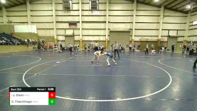 97 lbs Semifinal - Jack Olsen, Roseburg Mat Club /Umpqua Valley Wrestling Associaction vs Cael Floerchinger, North Montana Wrestling Club