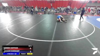 285 lbs Quarterfinal - Vanden Hoffman, WI vs Jackson Barnhart, IL