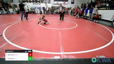 43 lbs Consi Of 4 - Jaxon Ditmore, Dark Cloud Wrestling Club vs Lachlan Forrest, Vinita Kids Wrestling