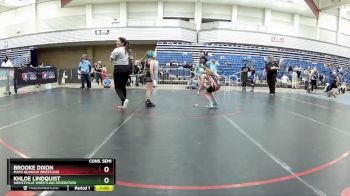 81 lbs Cons. Semi - Brooke Dixon, Mayo Quanchi Wrestling vs Khloe Lindquist, Wentzville Wrestling Federation